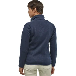 Et Grønnere Valg Sweaters Og Pullovers<Patagonia Womens Better Sweater 1/4 Zip Blå (NEW NAVY)