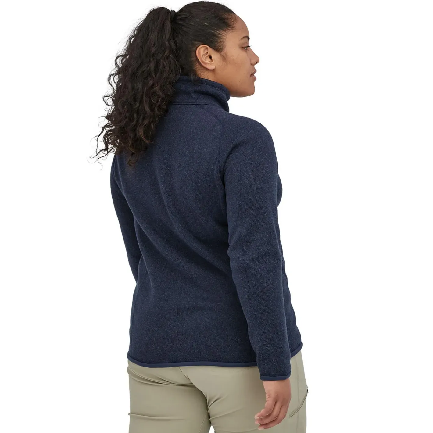 Et Grønnere Valg Sweaters Og Pullovers<Patagonia Womens Better Sweater 1/4 Zip Blå (NEW NAVY)