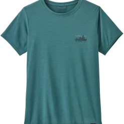 Et Grønnere Valg T-Shirts<Patagonia Womens Cap Cool Daily Graphic Shirt Blå (73 SKYLINE: WETLAND BLUE X-DYE)