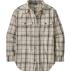 Patagonia Softshelljakker<Womens Fjord Loft Overshirt Jacket Beige (TREE TOP: PUMICE)