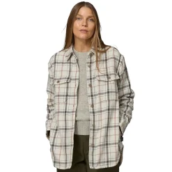 Patagonia Softshelljakker<Womens Fjord Loft Overshirt Jacket Beige (TREE TOP: PUMICE)