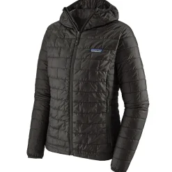 Et Grønnere Valg Varme Jakker<Patagonia Womens Nano Puff Hoody Sort (BLACK)