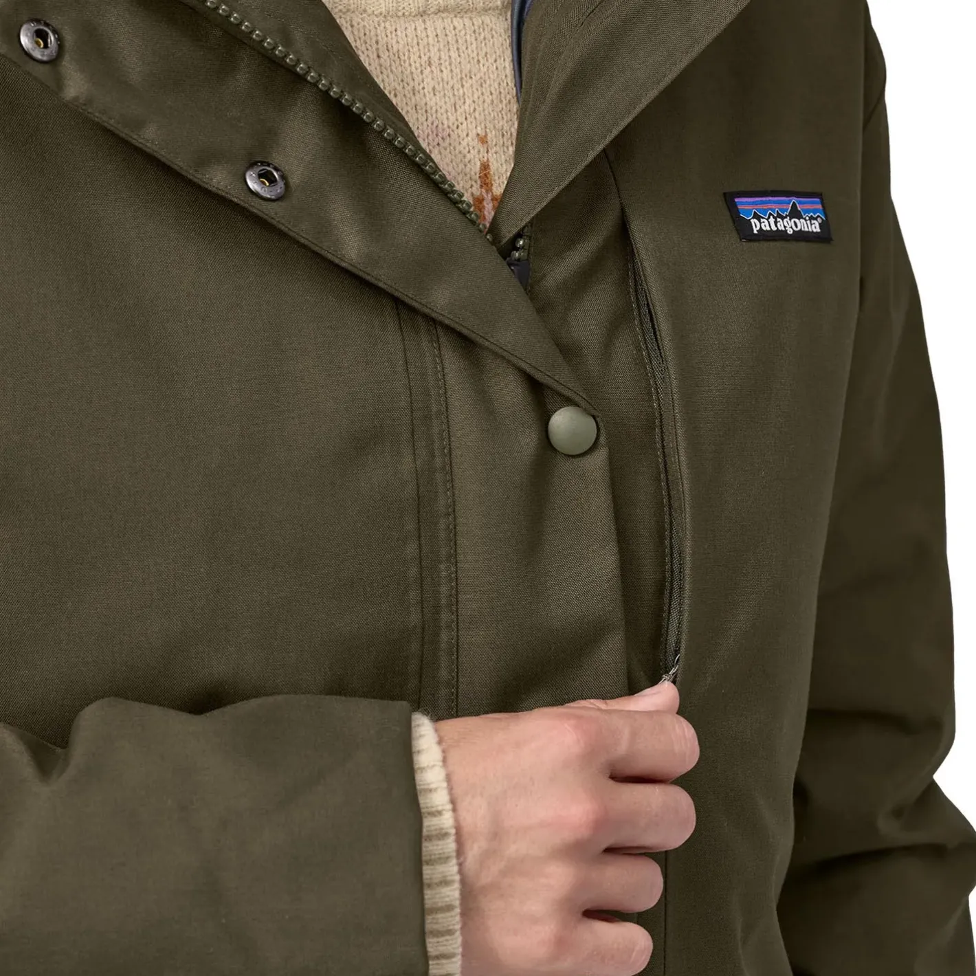 Patagonia Varme Jakker<Womens Pine Bank 3-in-1 Parka Grøn (BASIN GREEN)