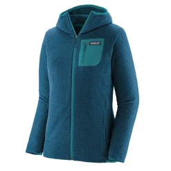 Et Grønnere Valg Fleece- Og Uldtrøjer<Patagonia Womens R1 Air Full-zip Hoody Blå (LAGOM BLUE)