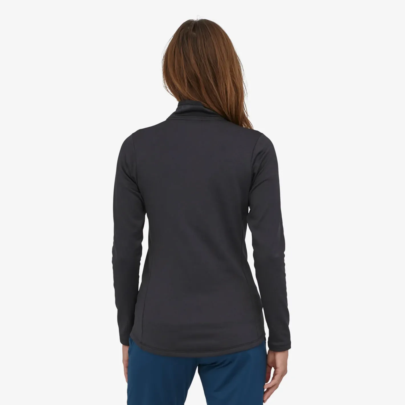 Patagonia Sweaters Og Pullovers<Womens R1 Daily Zip Neck Sort (INK BLACK/BLACK X-DYE)