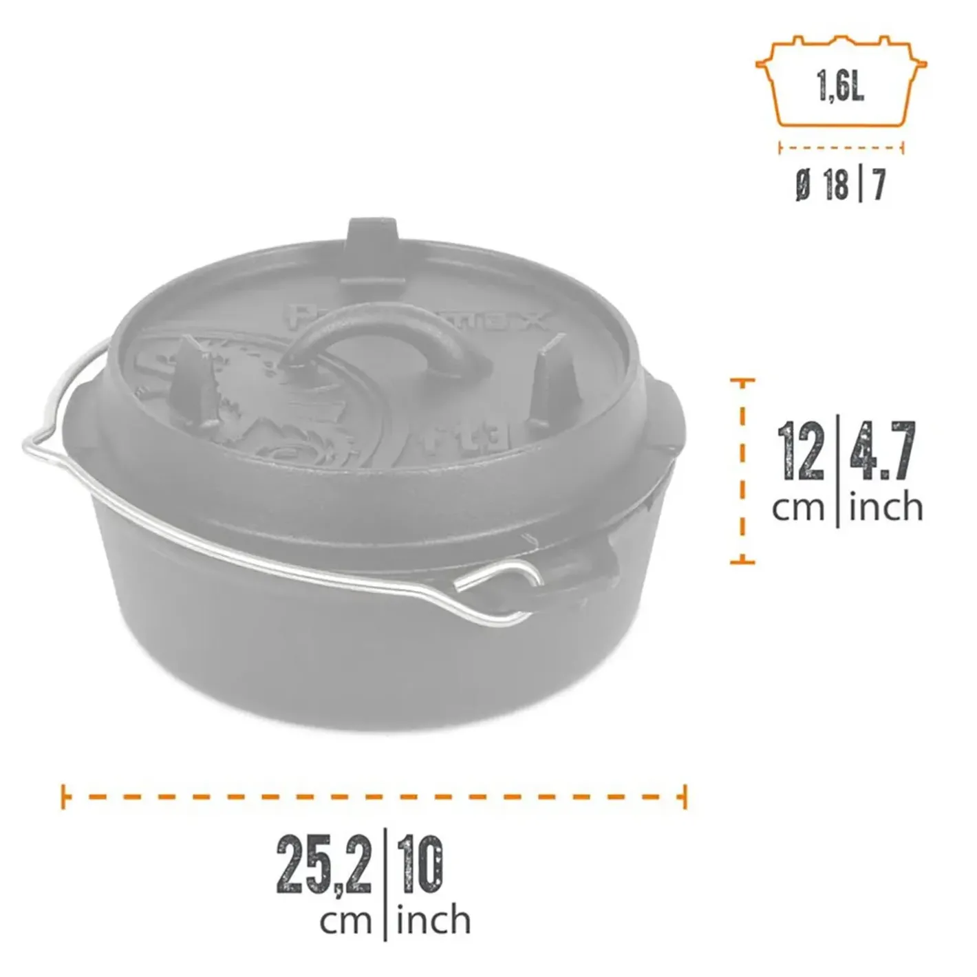 Petromax Udstyr Til Bålmad|Gryder Og Pander<Dutch Oven Ft3