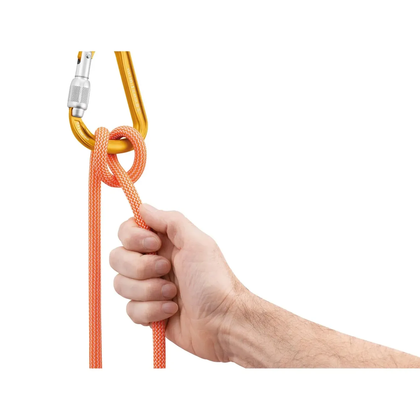 Petzl Karabiner<Attache Screw Lock Carabiner Gul (YELLOW)