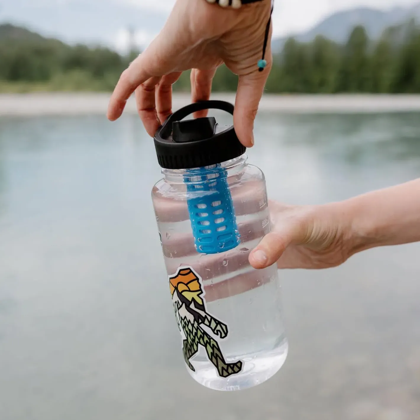 Platypus Vandrensning<Daycap In-bottle Filter (widemouth) Blå (BLUE)
