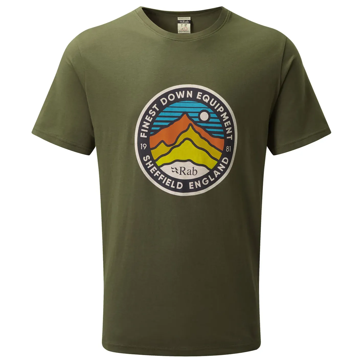 RAB T-Shirts<Mens Stance 3 Peaks Tee Grøn (ARMY)