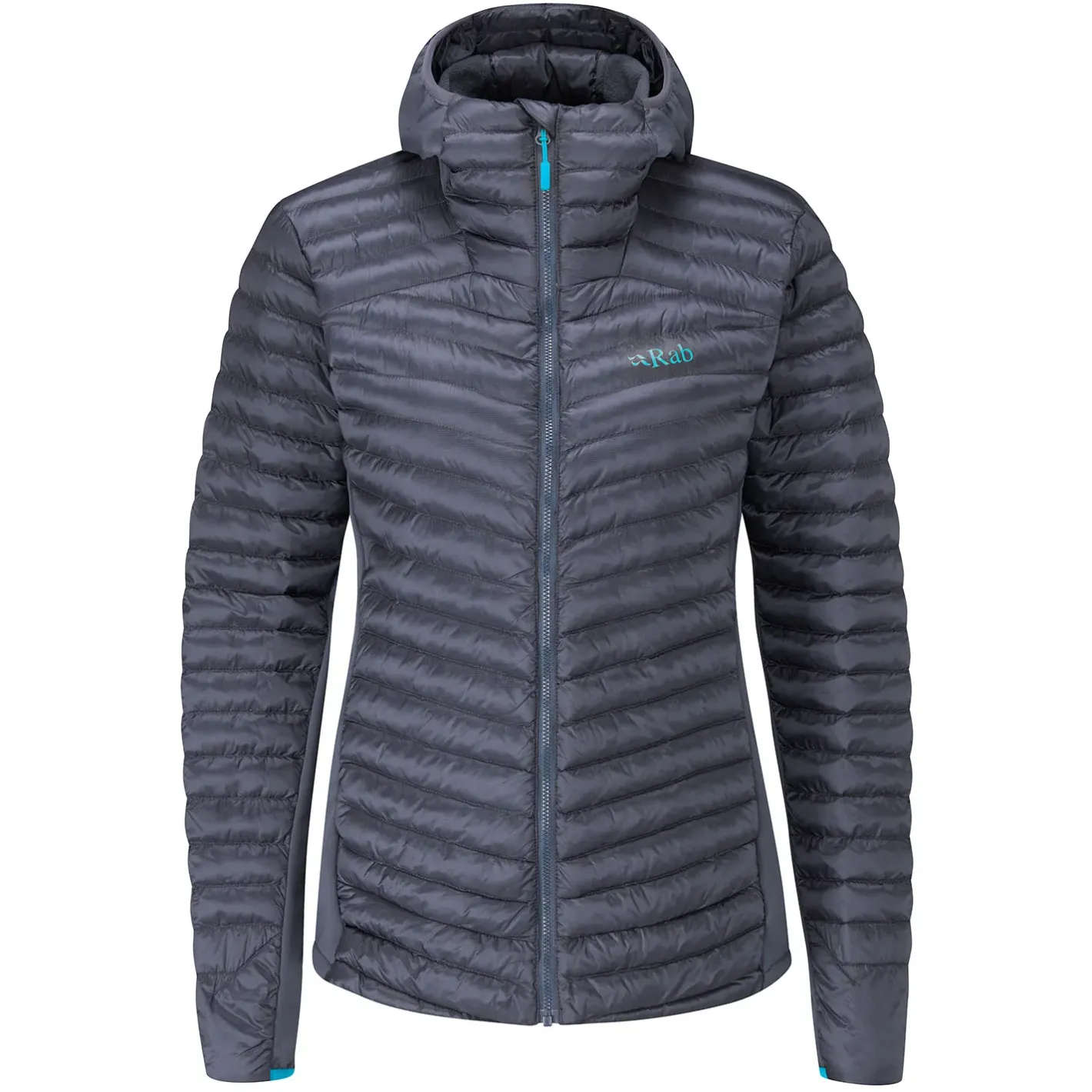 Et Grønnere Valg Varme Jakker<RAB Womens Cirrus Flex 2.0 Hoody Grå (STEEL)