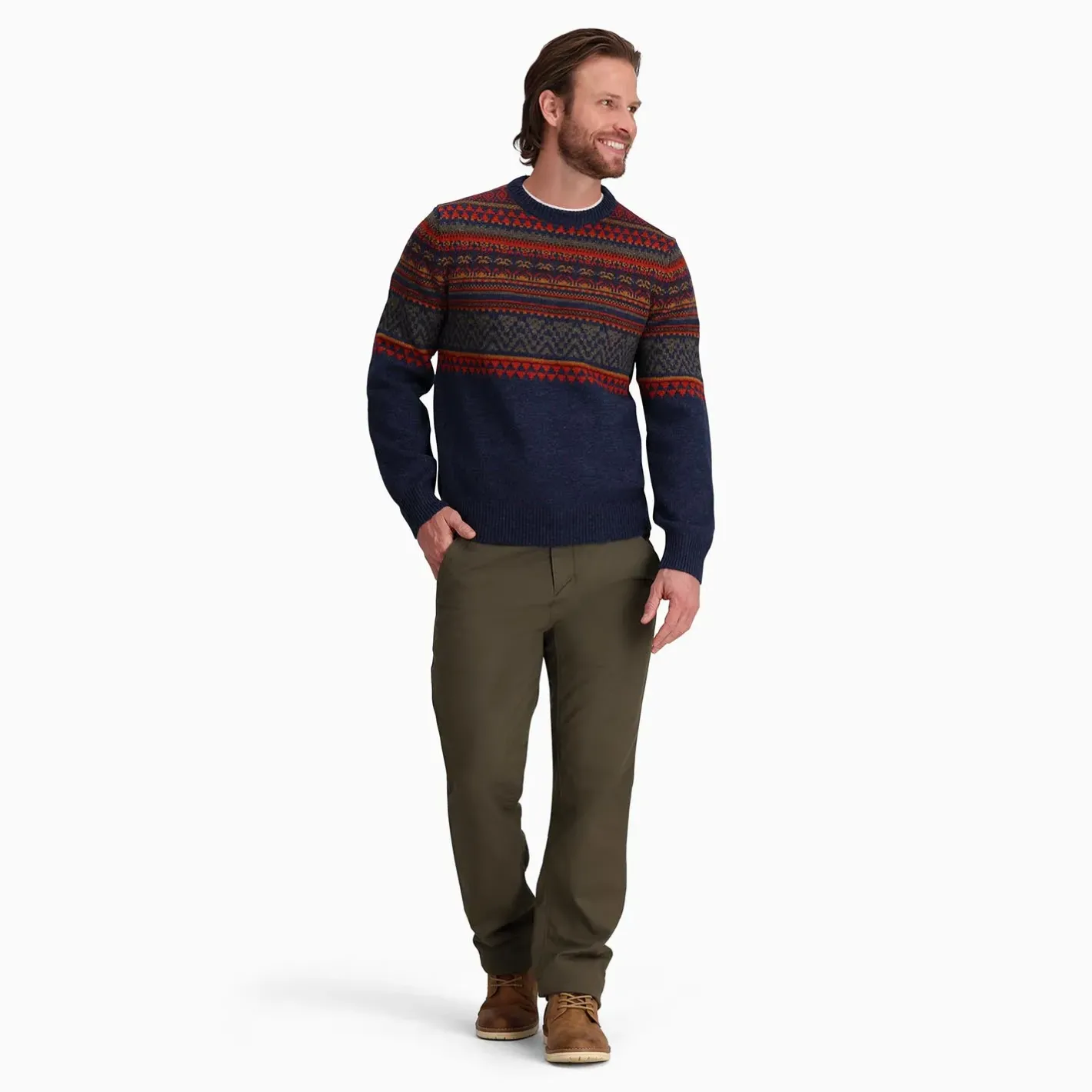 Et Grønnere Valg Sweaters Og Pullovers<Royal Robbins Mens Ponderosa Crew Blå (DEEP BLUE)