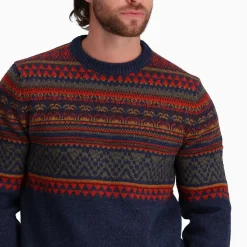 Et Grønnere Valg Sweaters Og Pullovers<Royal Robbins Mens Ponderosa Crew Blå (DEEP BLUE)