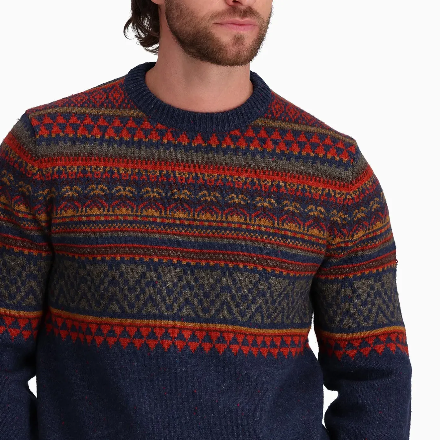 Et Grønnere Valg Sweaters Og Pullovers<Royal Robbins Mens Ponderosa Crew Blå (DEEP BLUE)