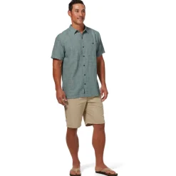 Royal Robbins Skjorter<Mens Salton City S/S Grøn (MARBLE GREEN)