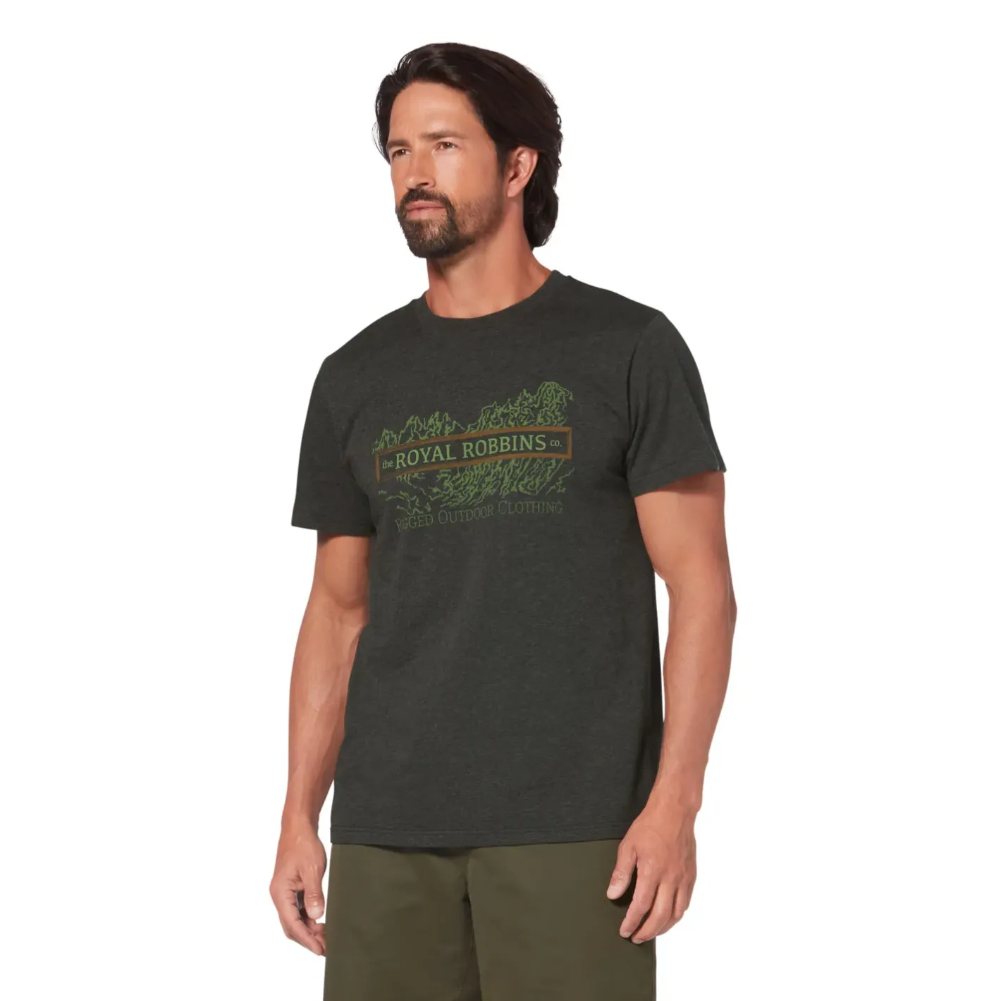 Et Grønnere Valg T-Shirts<Royal Robbins Mens Vintage Patch S/S Grå (CHARCOAL HTR)