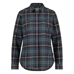 Royal Robbins Skjorter<Womens Lieback Flex Tunic L/S Blå (DEEP BLUE RUSH CREEK PLD)