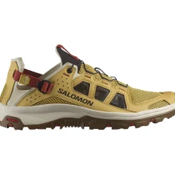 Salomon Fritidssko<Mens Techamphibian 5 Beige (ANTIQUE GOLD/RAINY DAY/BURNH)