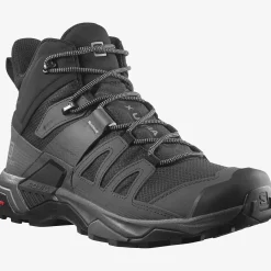 Salomon Vandrestøvler|Vandrestøvler<Mens X Ultra 4 Mid GTX Sort (BLACK/MAGNET/PEARL BLUE)