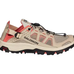 Salomon Fritidssko<Womens Techamphibian 5 Beige (WHITE PEPPER/BLEACHED SAND)