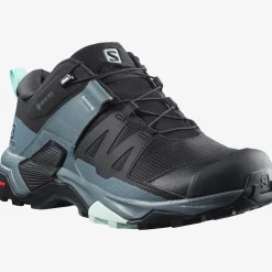 Salomon Vandresko|Vandresko<Womens X Ultra 4 GTX Sort (BLACK/STORMY WEATHER/OPAL BLUE)