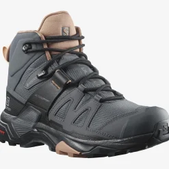Salomon Vandrestøvler|Vandrestøvler<Womens X Ultra 4 Mid GTX Sort (EBONY/MOCHA MOUSSE/ALMOND CREA)