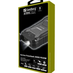 Sandberg Powerbanks Og Solceller<Survivor Powerbank 20000 mAh PD30W