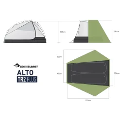 Sea to Summit 2 Personers Telte<Alto TR2 Plus Green Grøn (GREEN)