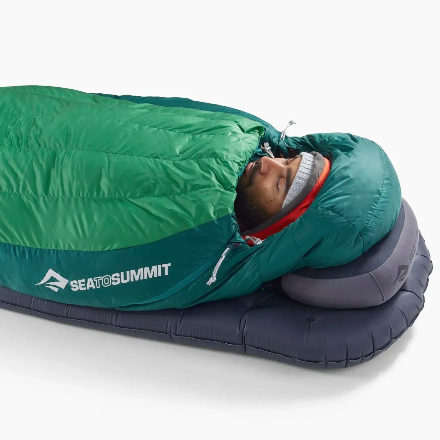 Sea to Summit Dunsoveposer<Ascent -1c Down Sleeping Bag Grøn (RAIN FOREST GREEN)