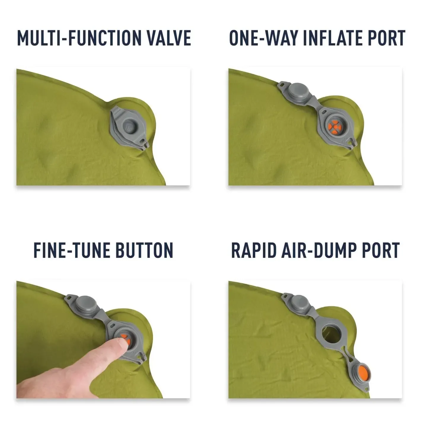 Sea to Summit Oppustelige Liggeunderlag<Camp Mat Self Inflating Large Grøn (OLIVE)
