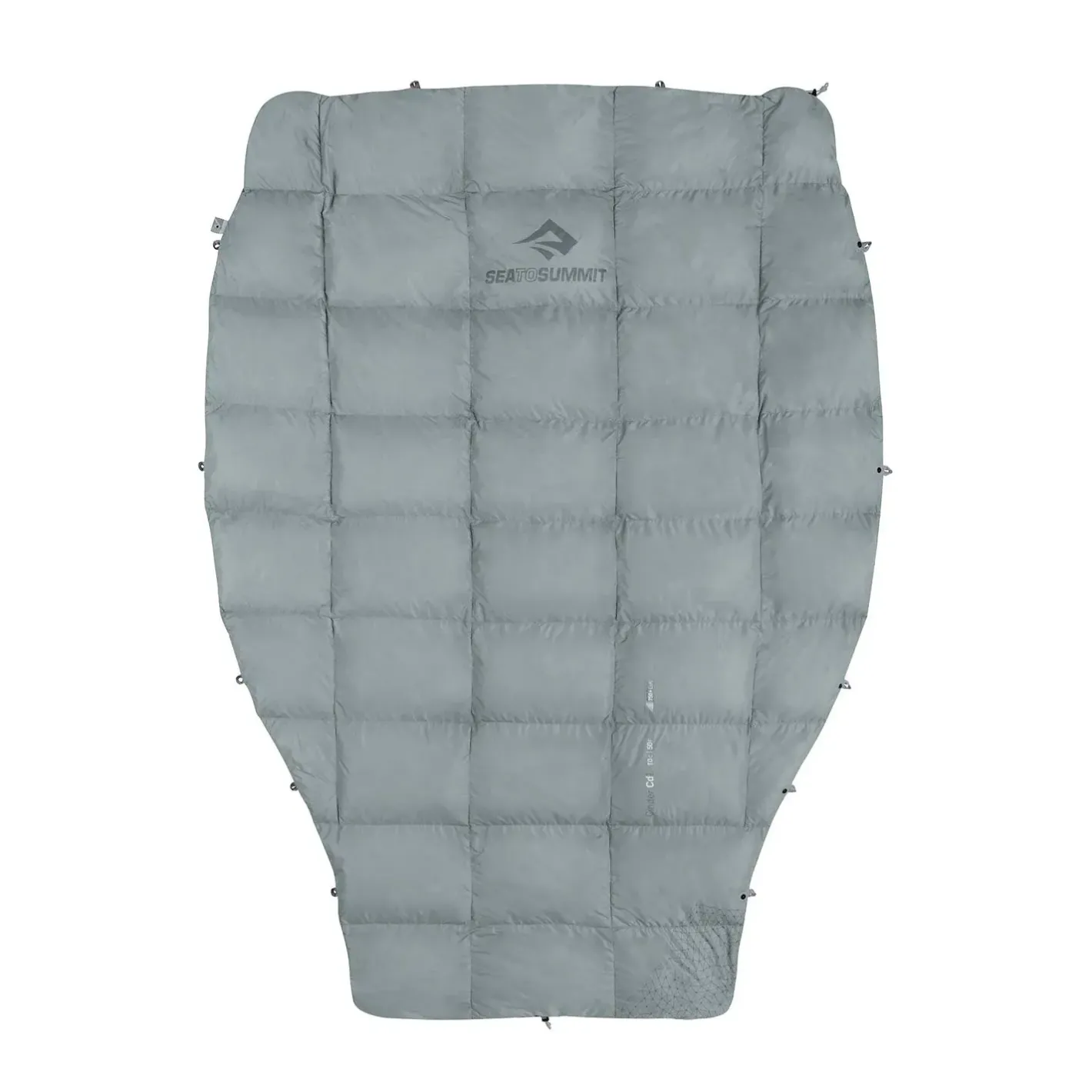 Sea to Summit Lagenposer<Cinder Cd1 Integrated Down Quilt Large Grå (PALE GREY/DARK GREY)
