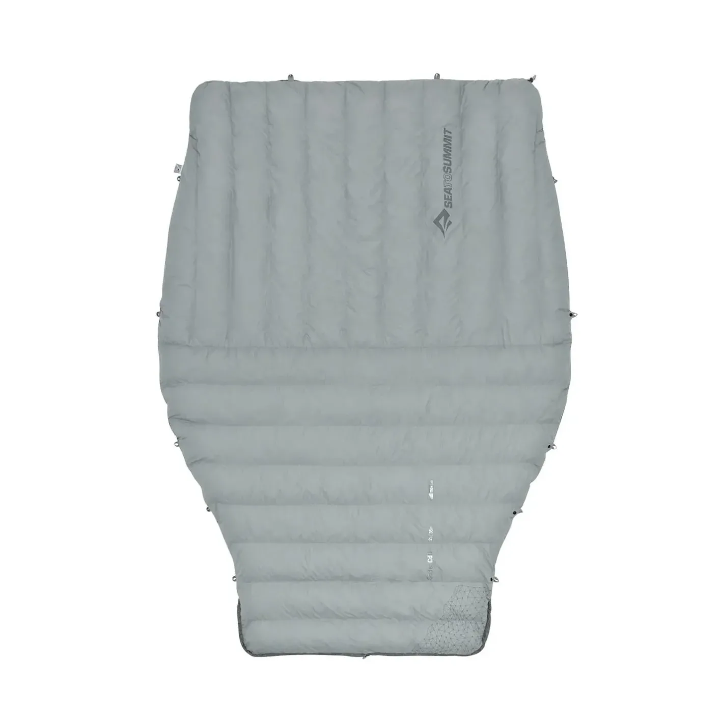 Sea to Summit Lagenposer<Cinder Cd1 Integrated Down Quilt Large Grå (PALE GREY/DARK GREY)