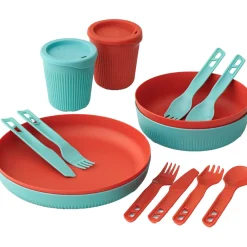 Sea to Summit Bestik, Tallerkener Og Kopper<Passage Dinnerware Set 2 Pers (14 Pcs) Blå (AQUA SEA BLUE/SPICY ORANGE)