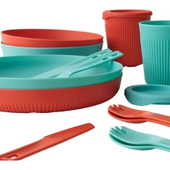 Sea to Summit Bestik, Tallerkener Og Kopper<Passage Dinnerware Set 2 Pers (14 Pcs) Blå (AQUA SEA BLUE/SPICY ORANGE)