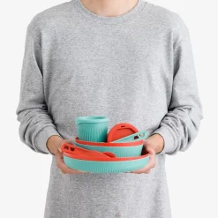 Sea to Summit Bestik, Tallerkener Og Kopper<Passage Dinnerware Set 2 Pers (14 Pcs) Blå (AQUA SEA BLUE/SPICY ORANGE)