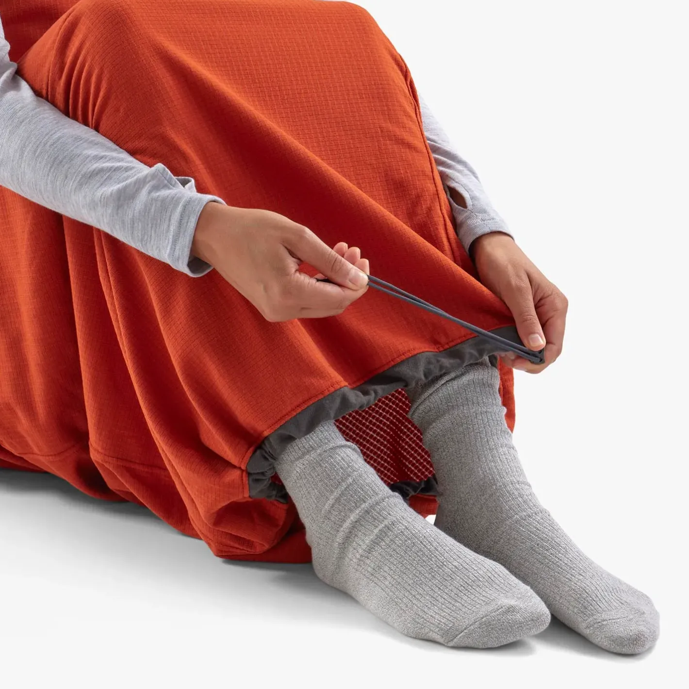 Sea to Summit Lagenposer<Reactor Fleece Liner Mummy W/Drawcord Rød (PICANTE RED)