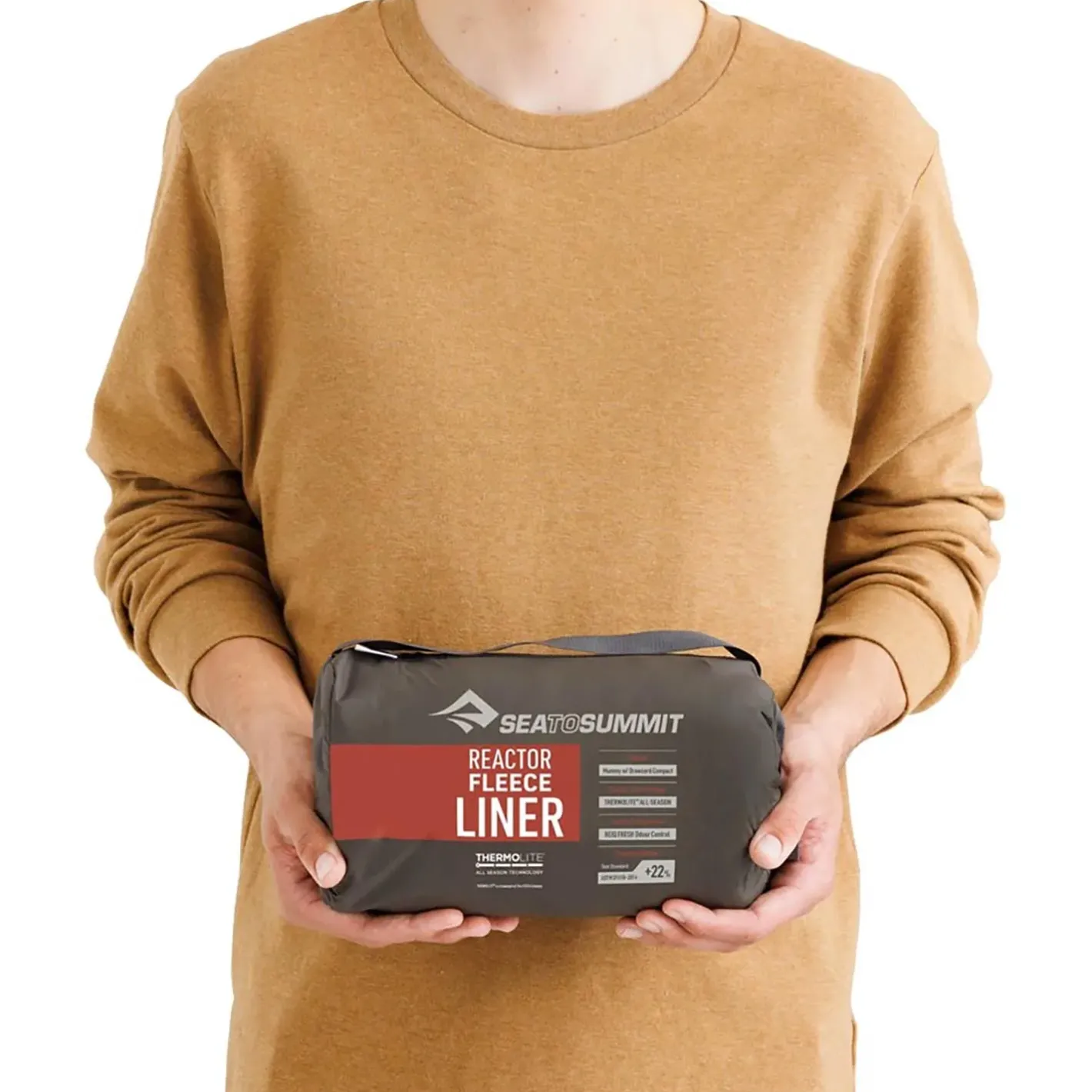 Sea to Summit Lagenposer<Reactor Fleece Mummy Liner W/Drawcord