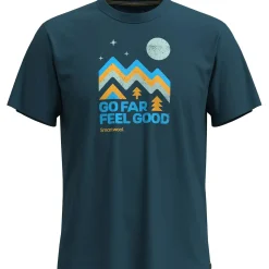 Smartwool T-Shirts<Mens Alpine Sky Graphic S/S Tee Slim Fit Blå (TWILIGHT BLUE)