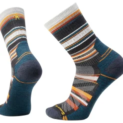 Smartwool Tekniske Sokker|Tekniske Sokker<Mens Hike Light Cushion Panorama Crew Socks Grå (CHARCOAL)