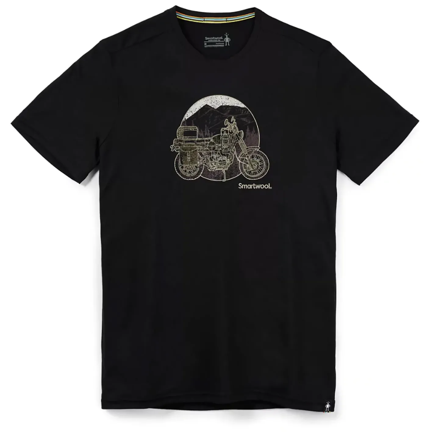 Smartwool T-Shirts<Mens Merino Sport 150 Overland Trek SS T Sort (BLACK)