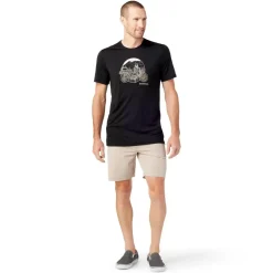 Smartwool T-Shirts<Mens Merino Sport 150 Overland Trek SS T Sort (BLACK)