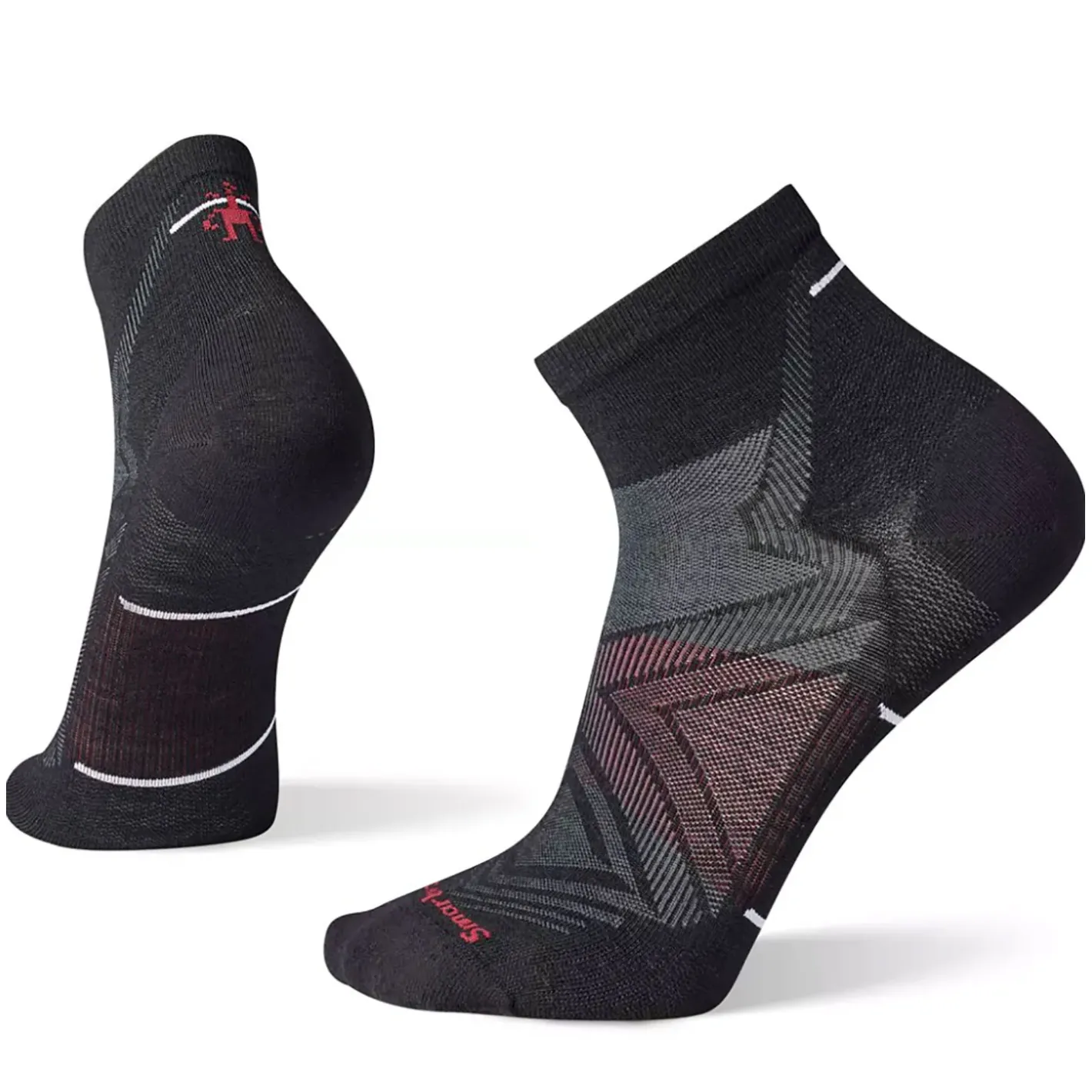 Et Grønnere Valg Tekniske Sokker|Tekniske Sokker<Smartwool Mens Run Zero Cushion Ankle Sort (BLACK)