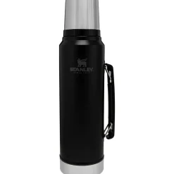 Stanley Termoflasker Og Termokopper<Classic Vacum Bottle 1,0L Sort (MATTE BLACK)