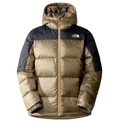 The North Face Varme Jakker<Mens Diablo Recycled Down Hoodie Beige (ALMOND BUTTER/TNF BLACK)