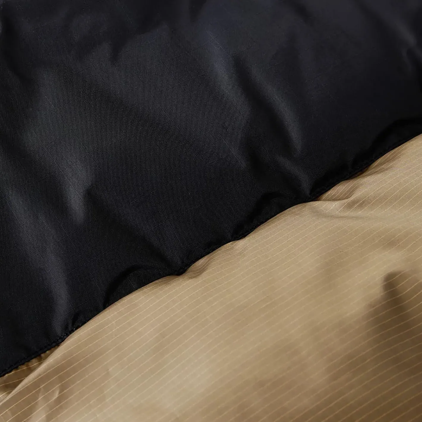 The North Face Varme Jakker<Mens Diablo Recycled Down Hoodie Beige (ALMOND BUTTER/TNF BLACK)