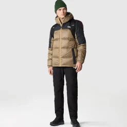 The North Face Varme Jakker<Mens Diablo Recycled Down Hoodie Beige (ALMOND BUTTER/TNF BLACK)
