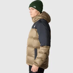 The North Face Varme Jakker<Mens Diablo Recycled Down Hoodie Beige (ALMOND BUTTER/TNF BLACK)