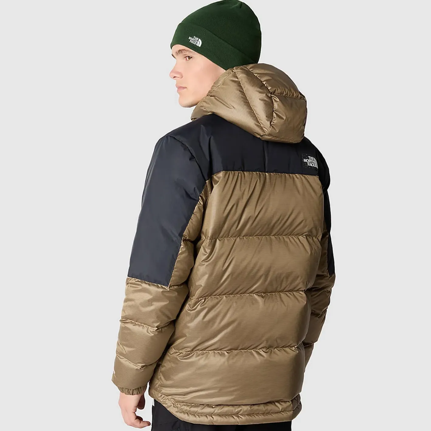 The North Face Varme Jakker<Mens Diablo Recycled Down Hoodie Beige (ALMOND BUTTER/TNF BLACK)