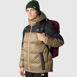 The North Face Varme Jakker<Mens Diablo Recycled Down Hoodie Beige (ALMOND BUTTER/TNF BLACK)