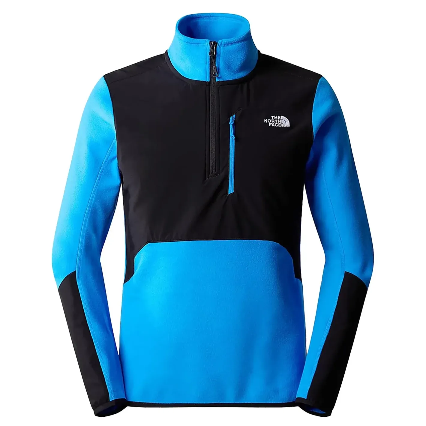 The North Face Sweaters Og Pullovers<Mens Glacier Pro 1/4 Zip Blå (OPTIC BLUE/TNF BLACK)