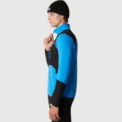 The North Face Sweaters Og Pullovers<Mens Glacier Pro 1/4 Zip Blå (OPTIC BLUE/TNF BLACK)